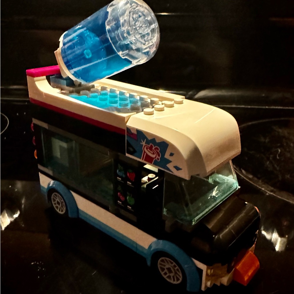 Lego Blue and White Ice Cream Truck Building Set